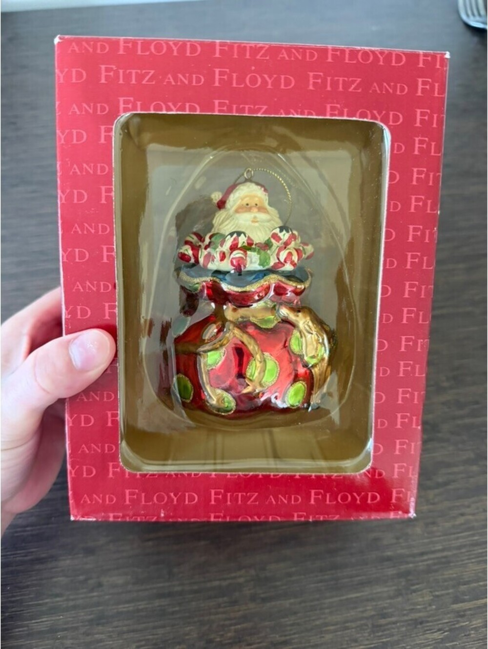 Fitz and Floyd “Kringle/Santa” Ornament